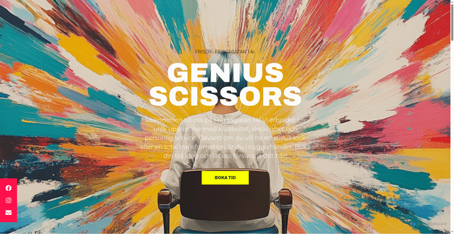 Security scan screenshot of https://geniusscissors.se