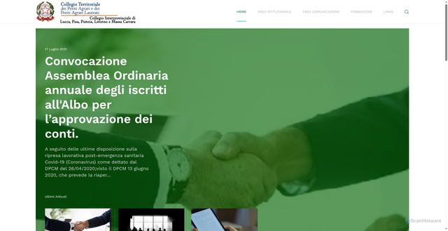 Security scan screenshot of https://cipa.peritiagrari.it/
