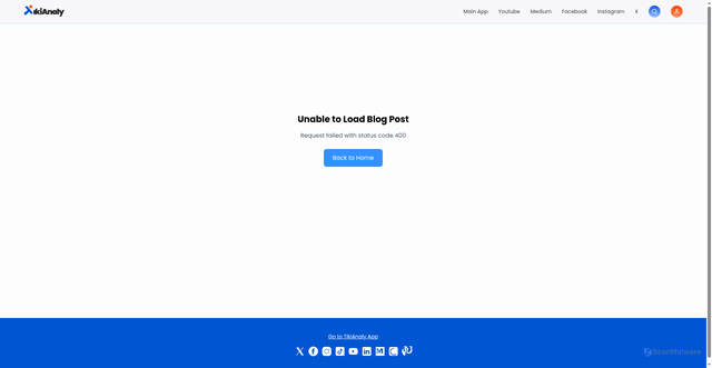 Security scan screenshot of https://blog.tikianaly.com/blog/69166a13c857b47952be375d
