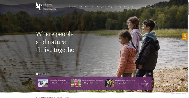 Security scan screenshot of https://cairngorms.co.uk/