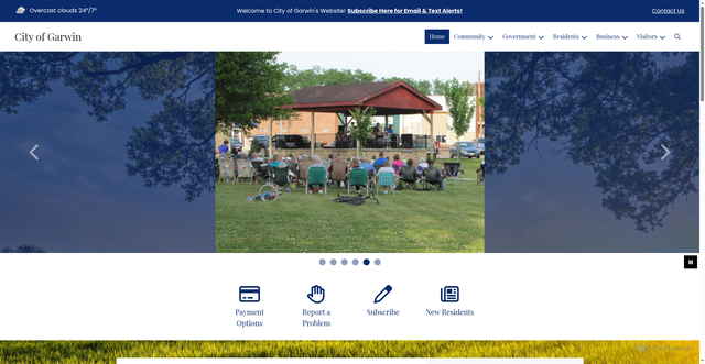 Security scan screenshot of https://garwiniowa.gov/