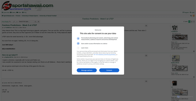 Security scan screenshot of https://www.sportshawaii.com/sh/viewtopic.php?p=7388