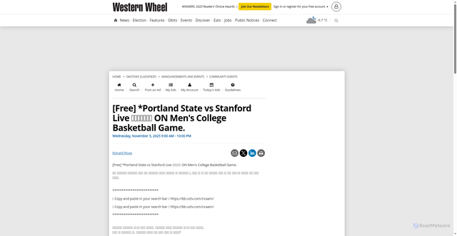 Security scan screenshot of https://www.sootoday.com/classifieds/real-estate-rentals/accommodation-wanted/2046089