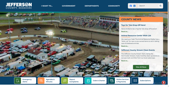 Security scan screenshot of https://jeffcomo.gov/