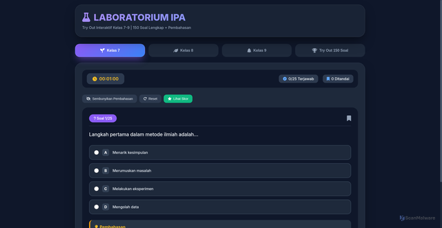 Security scan screenshot of https://zhlern-msak69eyf0.edgeone.app/