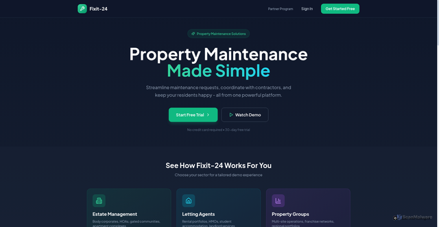 Security scan screenshot of http://fixit-24.com/
