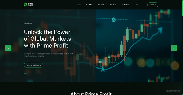 Security scan screenshot of https://prime-profit.net/