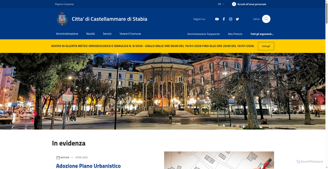 Security scan screenshot of https://comune.castellammare-di-stabia.napoli.it/