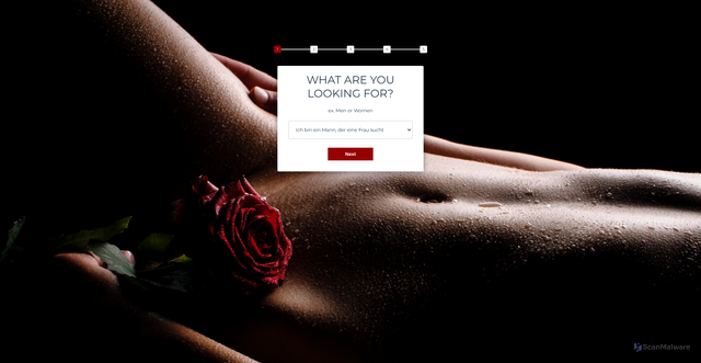 Security scan screenshot of https://www.datingfinder4u.com/lp004/?ref_ids=l52aq5Shkpmgo5aYqmSglKWgYWhxmQ%3D%3D