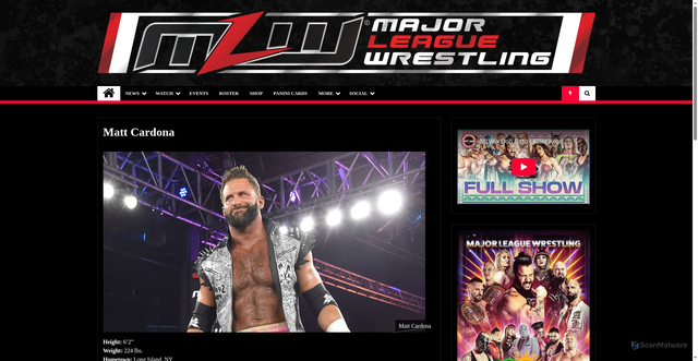 Security scan screenshot of https://mlw.com/matt-cardona/