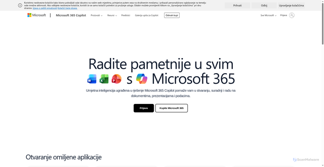 Security scan screenshot of https://scus-azsc-010.pods.officeapps.live.com