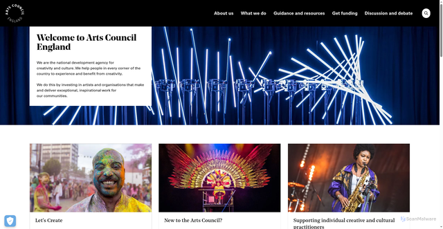 Security scan screenshot of https://www.artscouncil.org.uk