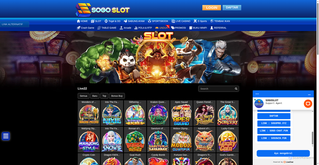 Security scan screenshot of https://sogodex.sbs/desktop/game/slot/live22