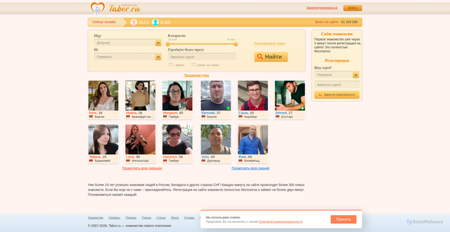 Security scan screenshot of https://api.tabor.ru