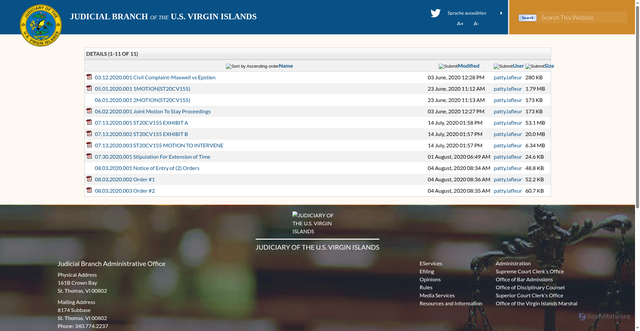 Security scan screenshot of https://www.vicourts.org/workspaces/One.aspx?objectId=16556241&contextId=9784229