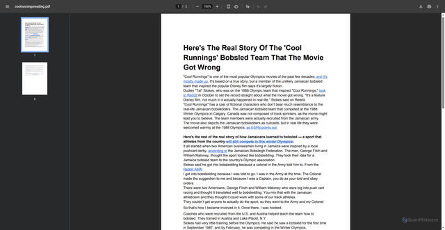 Security scan screenshot of https://cloud.iditarod.com/wp-content/uploads/2015/01/coolrunningsreading.pdf?0b7b1ab2=