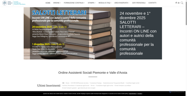 Security scan screenshot of https://www.oaspiemonte.org/