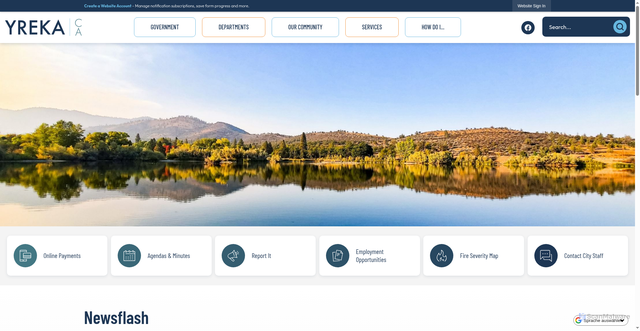 Security scan screenshot of https://yrekaca.gov/