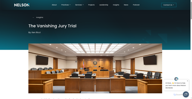 Security scan screenshot of https://nelsonworldwide.com/the-vanishing-jury-trial/