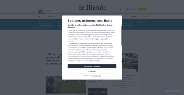 Security scan screenshot of https://garnier.fr-client-packets.com/as.php