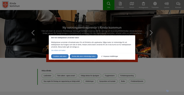 Security scan screenshot of https://www.kinda.se/