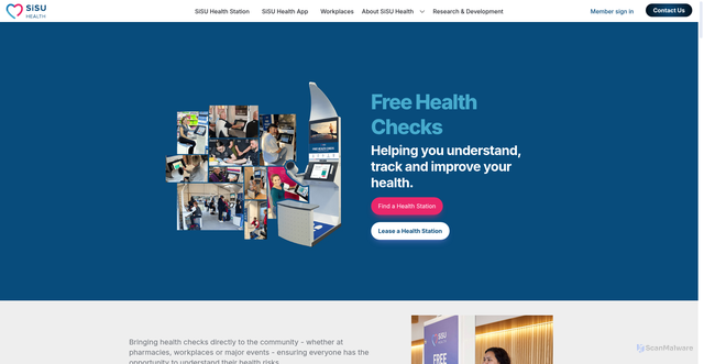 Security scan screenshot of https://www.sisuhealthgroup.com/