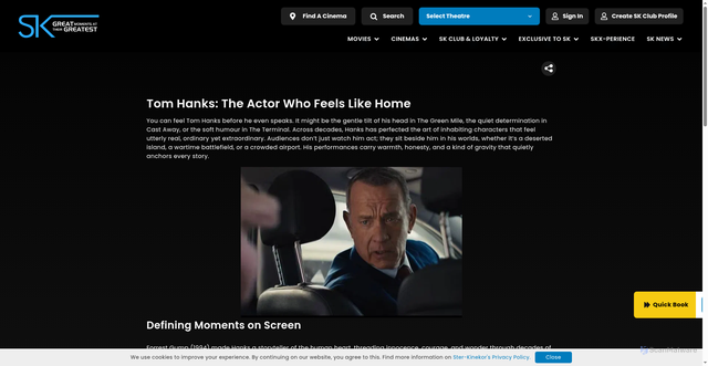 Security scan screenshot of https://www.sterkinekor.com/article/tom-hanks