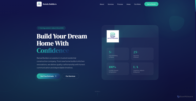 Security scan screenshot of http://batulabuilders.com/