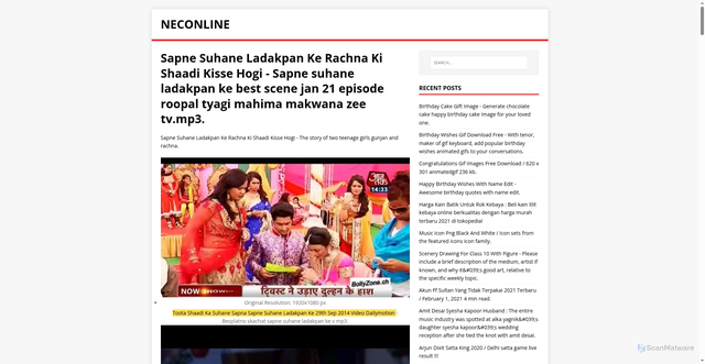 Security scan screenshot of https://enilcones.pages.dev/posts/sapne-suhane-ladakpan-ke-rachna-ki-shaadi-kisse-hogi/