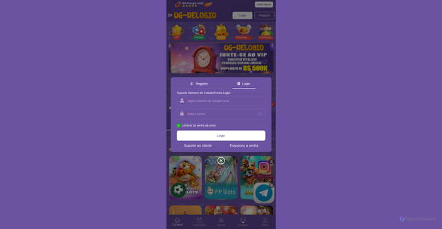 Security scan screenshot of https://wg-relogio.win/