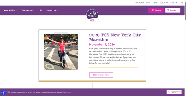 Security scan screenshot of https://www.gotrnyc.org/nyc-marathon