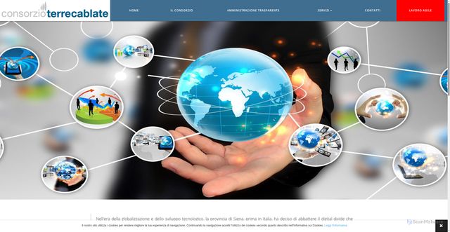 Security scan screenshot of https://www.consorzioterrecablate.it/