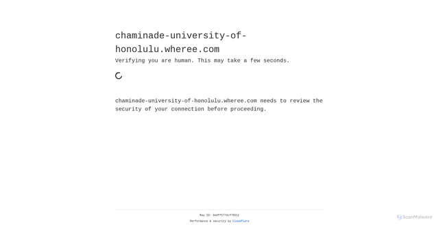 Security scan screenshot of https://chaminade-university-of-honolulu.wheree.com/