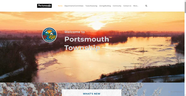 Security scan screenshot of https://www.portsmouthtownshipmi.gov/