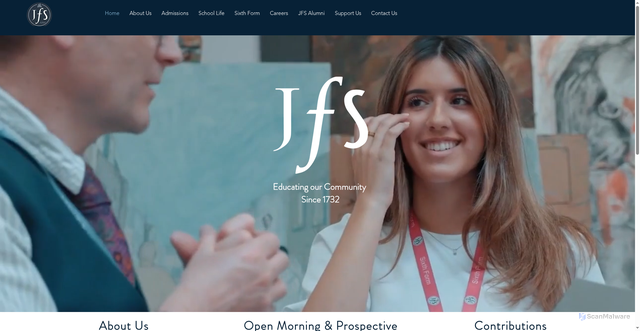 Security scan screenshot of https://www.jfs.brent.sch.uk/
