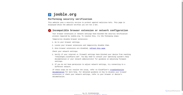 Security scan screenshot of https://jooble.org/