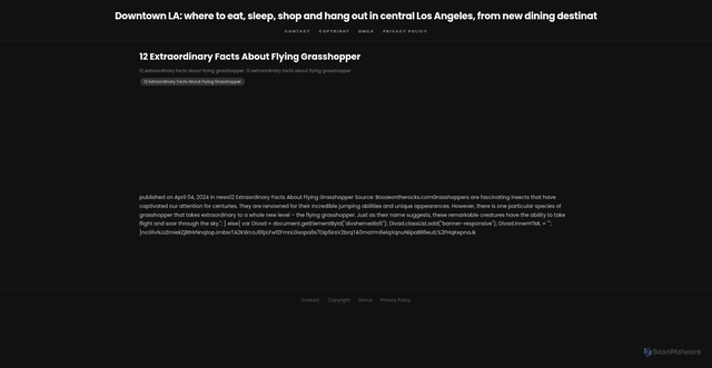 Security scan screenshot of https://ecolivingcentresitus-dptae4y6zjgw.edgeone.app/12-extraordinary-facts-about-flying-grasshopper.html