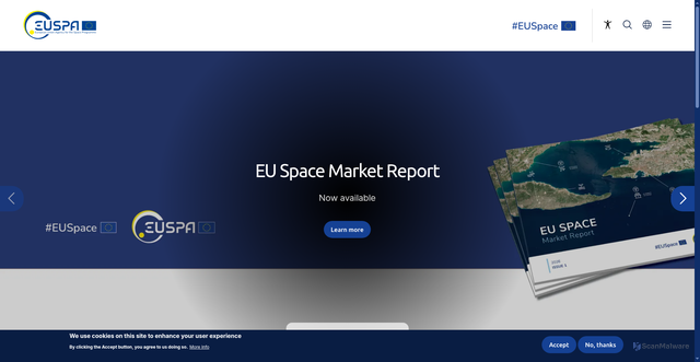 Security scan screenshot of http://www.gsa.europa.eu