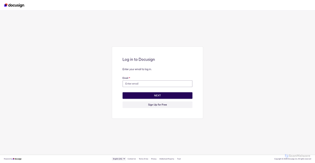 Security scan screenshot of https://www.docusign.net
