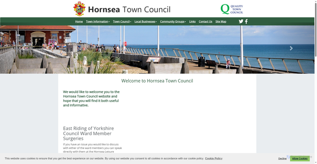 Security scan screenshot of http://www.hornsea.gov.uk/