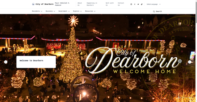 Security scan screenshot of https://dearborn.gov/