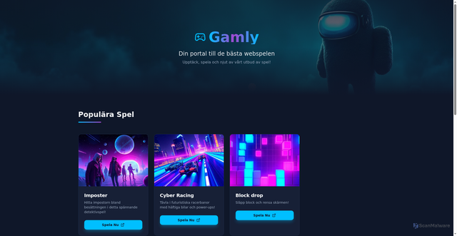 Security scan screenshot of https://gamly.se