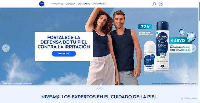 Security scan screenshot of https://nivea.com.mx