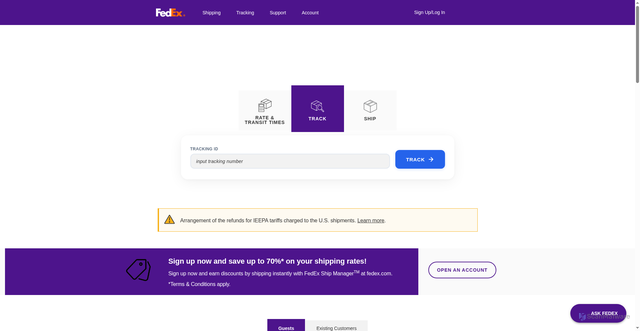 Security scan screenshot of https://fedex-olive.vercel.app/