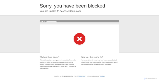 Security scan screenshot of https://vdzain.com