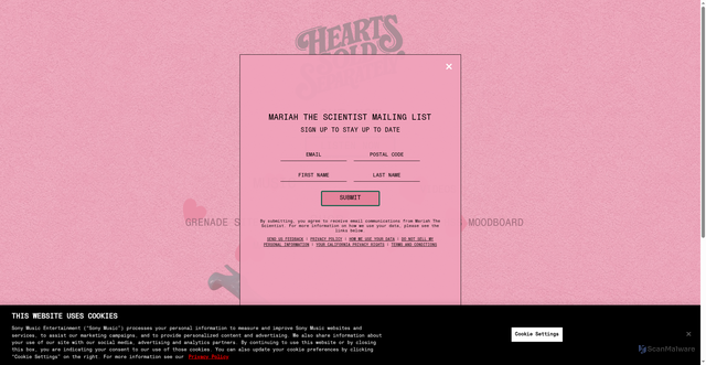 Security scan screenshot of https://www.mariahthescientist.com/