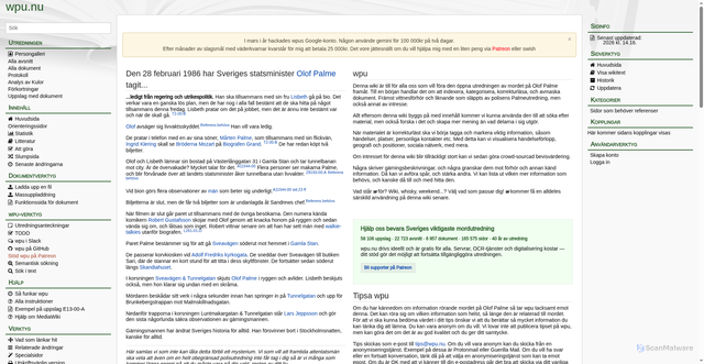 Security scan screenshot of https://wpu.nu