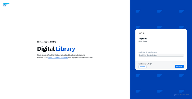 Security scan screenshot of https://dam.sap.com