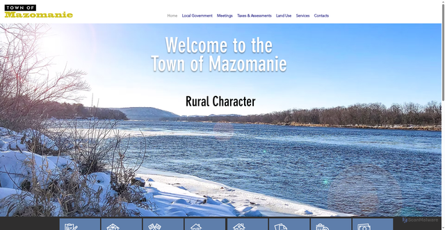 Security scan screenshot of https://www.townofmazomaniewi.gov/