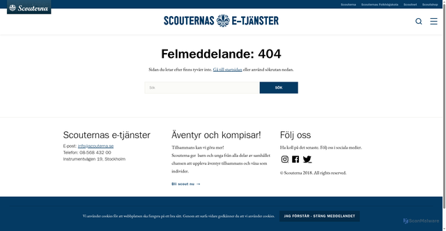 Security scan screenshot of https://scoutid.se